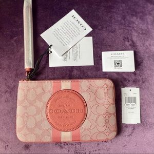 Pink COACH Wristlet